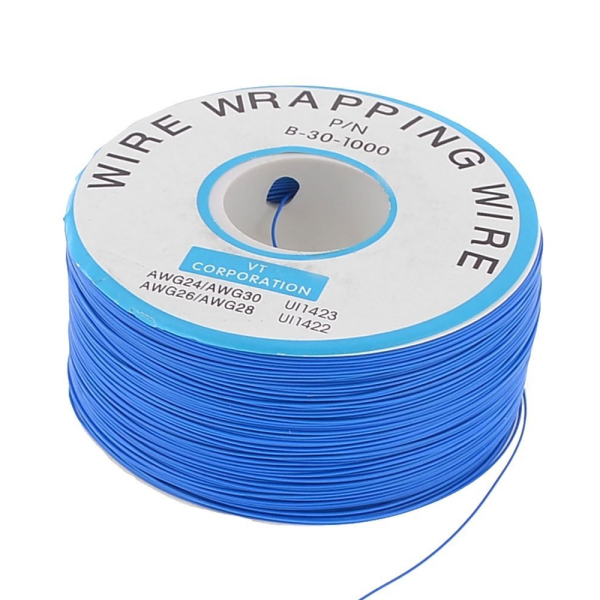 ROLLO 11 METROS CABLE AWG30 AZUL