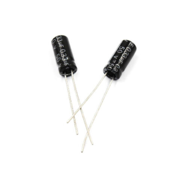 10x CONDENSADOR ELECTROLITICO 0.33uF 50v 105º C