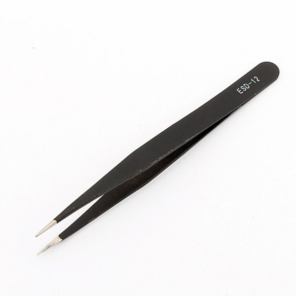 PINZAS DE PRECISION ANTIESTATICA ANTIMAGNETICA ACERO ESD-12