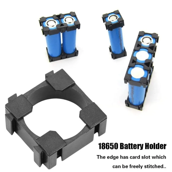 12x Soporte 1 unidad Holder para Batería de Litio tipo 18650