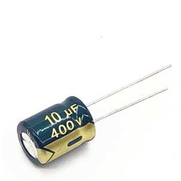 5x CONDENSADOR ELECTROLITICO 10uF 400v LOW ESR 105º C 10x17 MM