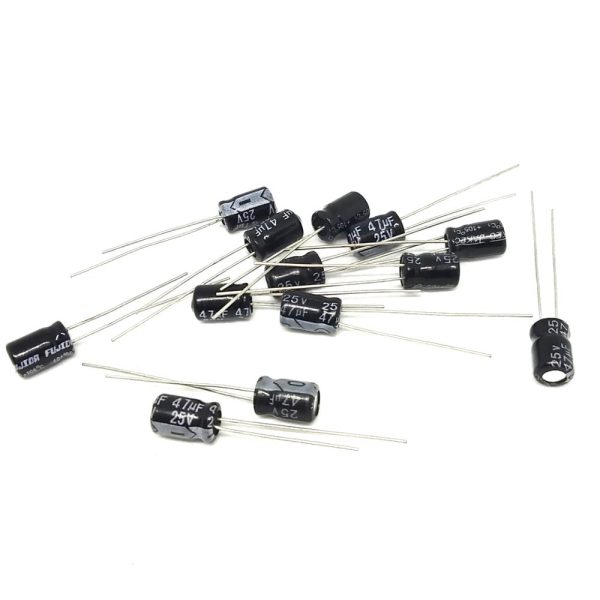 10x CONDENSADOR ELECTROLITICO 4,7uF 25v 105º C