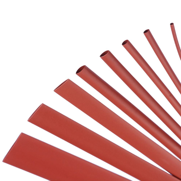 1 METRO FUNDA TERMORETRACTIL ROJO  4 mm
