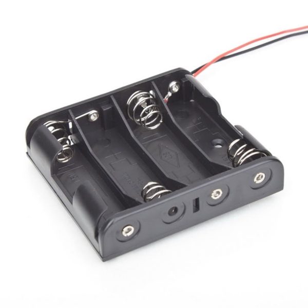 Portapilas 4x AA 6v con cable