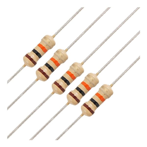 50x Resistencias 47 ohm ±5% 1/4w