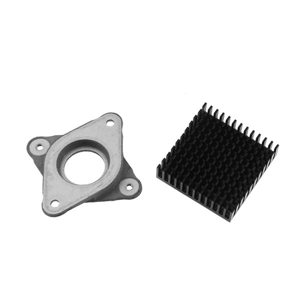 AMORTIGUADOR VIBRACIONES 53.8*53.8 mm Motor paso a paso Nema 17 + DISIPADOR NEGRO - Imagen 2