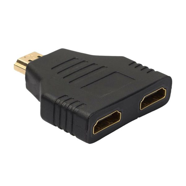 Convertidor Splitter HDMI macho a 2 HDMI hembra Divisor Doble Puerto Duplicador - Imagen 2