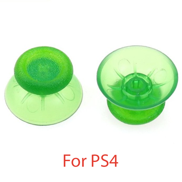 2x JOYSTICK PS4 PLAYSTATION 4 ANALOGICO MANDO THUMB STICK BOTONES R3 L3 VERDE TRANSPARENTE