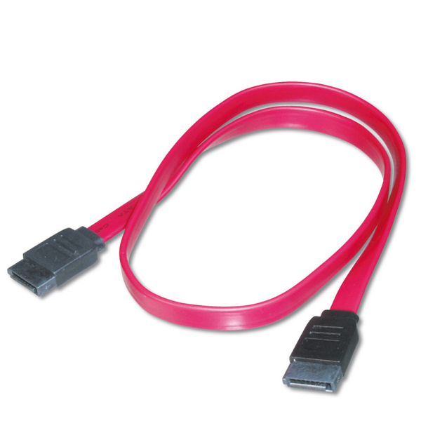 Cable de datos HDD SATA 2.0 45 cm Rojo