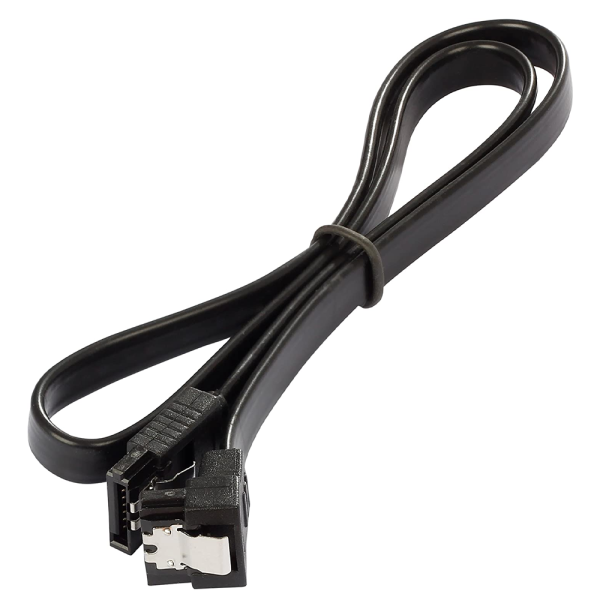 Cable de datos HDD SATA 3.0 6 Gbp/s ACODADO 90º 40 cm NEGRO - Imagen 2