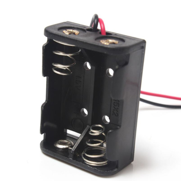 PORTAPILAS 2x 12V23A  con cable alimentacion PCB battery holder