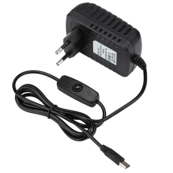 Cargador transformador 5V 3000mA USB tipo C con Interruptor para Raspberry Pi 4 Model B - Imagen 4