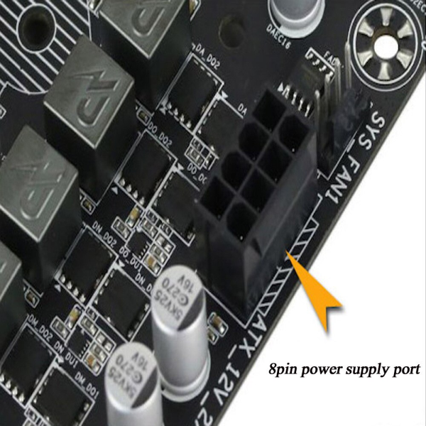 Cable adaptador fuente alimentacion CPU ATX 4 pin hembra a 8 pin Macho REF A-10 - Imagen 2