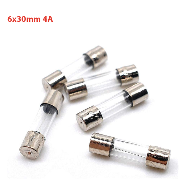 5X FUSIBLE RAPIDO DE VIDRIO 6X30 MM 4A 250V  REF2142