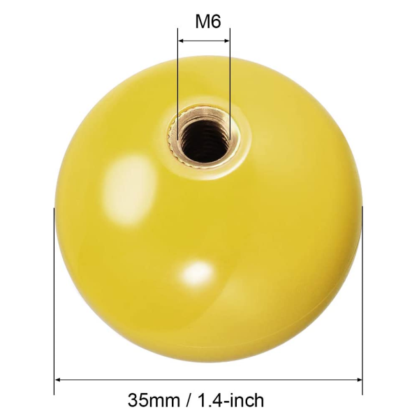 BOLA REPUESTO AMARILLO JOYSTICK ARCADE 35MM REF2146 - Imagen 3