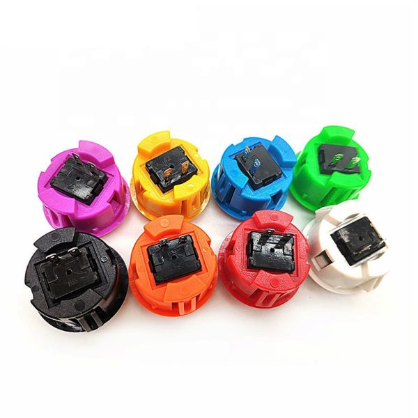 PULSADOR ARCADE PUSHBUTTON BARTOP RASPBERRY STICK ROJO