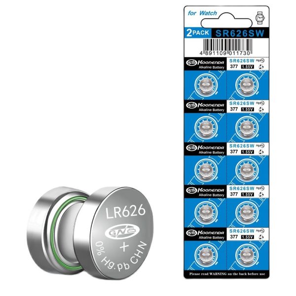 10x Pilas BOTON AG4 LR626 377 SR626 377A 1.55V