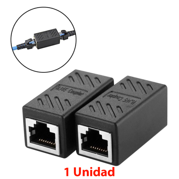 1x Adaptador Conector Empalme RJ45 Hembra a Hembra cat7/6/5e 8p8c - Imagen 3