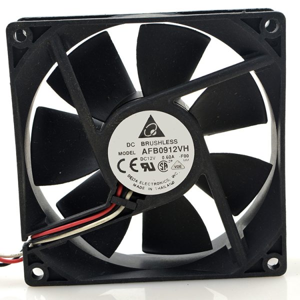 Ventilador 9025 Delta AFB0912VH 0.6A 12V 92x92x25 mm Doble bola REF2249 - Imagen 3