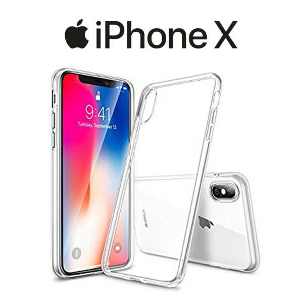 FUNDA GEL SILICONA CARCASA TPU ULTRAFINA TRANSPARENTE iPHONE X 5.8"