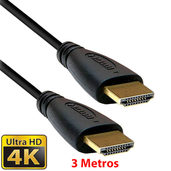 Cable HDMI V1.4 Xbox PS3 PS4 PC BluRay Conectores Dorados Full HD 3M REF2095