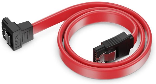 Cable de datos HDD SATA 3.0 6 Gbp/s ACODADO 90º 40 cm ROJO REF2075 - Imagen 2