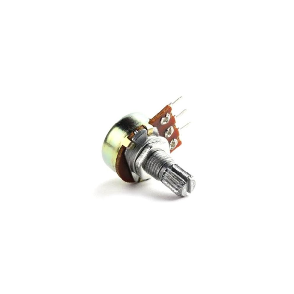 Potenciometro B20K ohm lineal 0,5w 15mm + Perilla VERDE