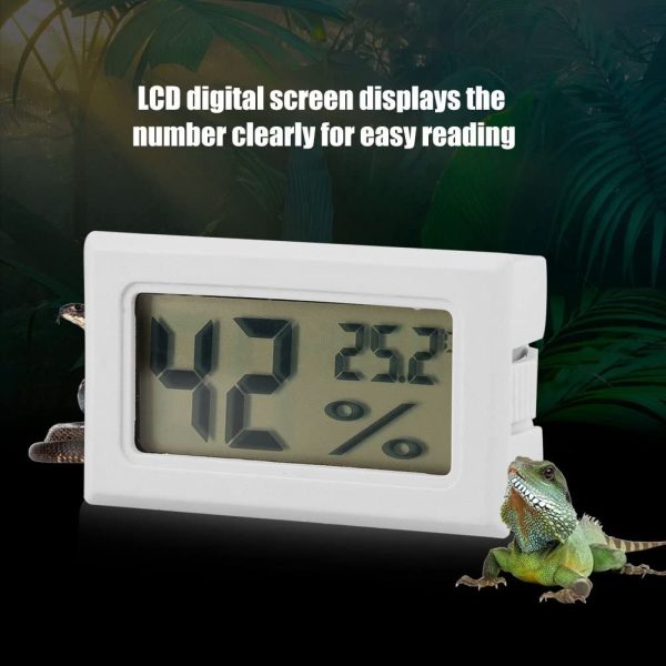Termohigrometro Termometro LCD digital temperatura y humedad CON SONDA BLANCO - Imagen 5