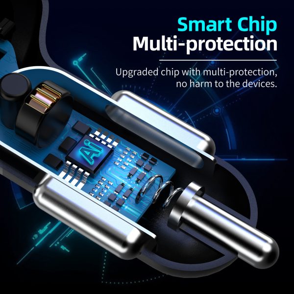 Cargador movil mechero coche Quick Charge 3.0 3.1A 4 puertos 48W 7A - Imagen 4