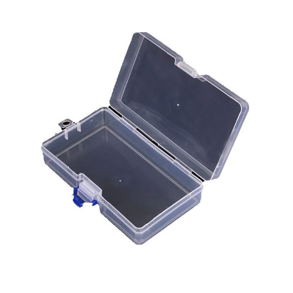 3x caja plastico almacenaje joyas electrónica herramientas collar 14.2x8.2x3.4