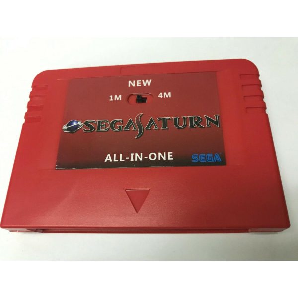SEGA SATURN PSEUDO ALL IN ONE CARTUCHO CHIP REGION FREE 1MB 4MB RAM