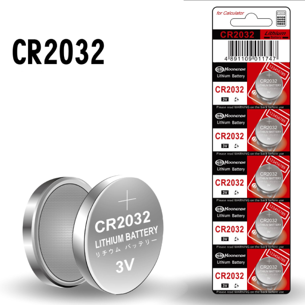 5x Pila de boton bateria original Litio CR2032 3V Koonenda