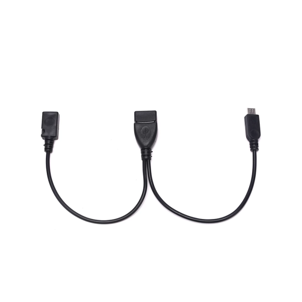 Cable Adaptador OTG 2 en 1 Micro Usb macho y hembra a USB 2.0 hembra