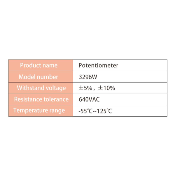 1x Potenciometro Multivuelta 1K ohm 3296-W 0,5w resistencia variable PCB - Imagen 2