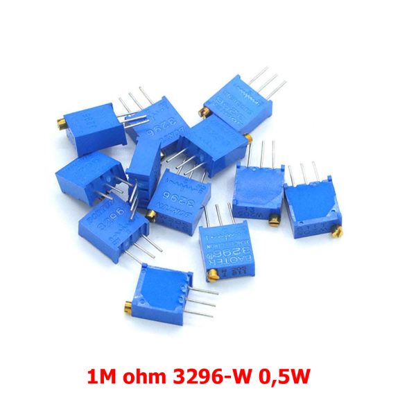 5X POTENCIOMETRO MULTIVUELTA 1M OHM 3296-W 0,5W RESISTENCIA VARIABLE PCB - Imagen 3