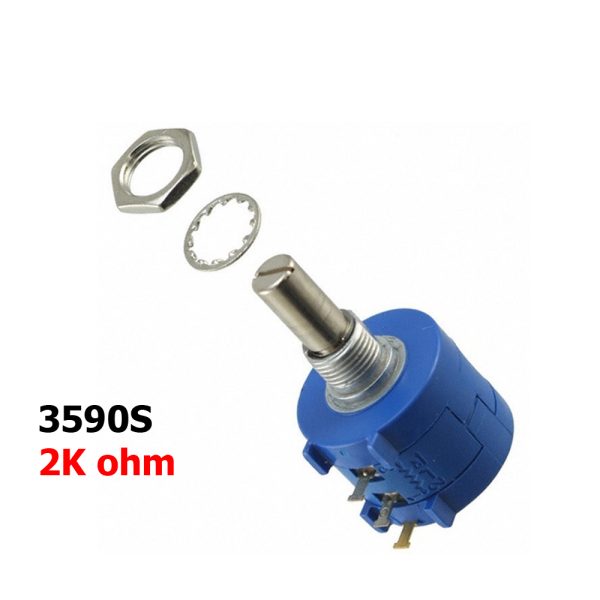 Potenciometro 2K OHM Precision Multivuelta -  resistencia variable 2w 3590S - Imagen 5