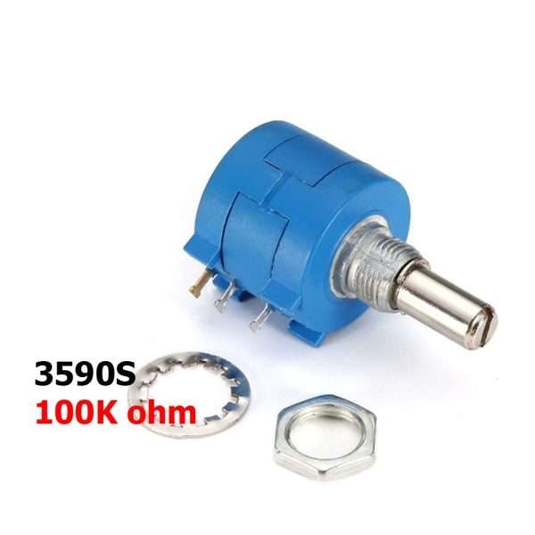 Potenciometro 100K OHM Precision Multivuelta -  resistencia variable 2w 3590S - Imagen 5