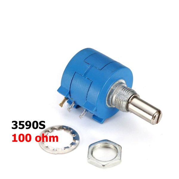 Potenciometro 100 OHM Precision Multivuelta -  resistencia variable 2w 3590S - Imagen 2