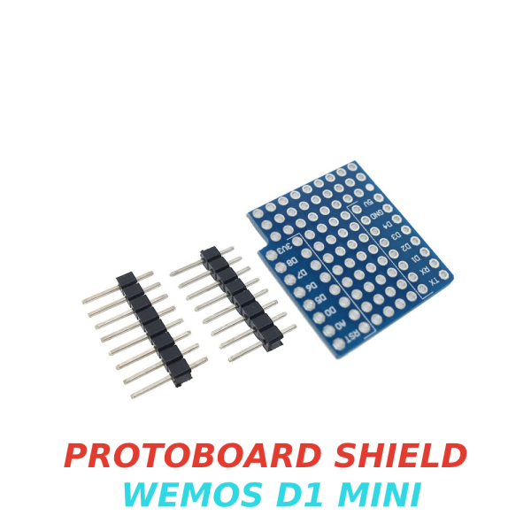 Modulo Shield Protoboard doble cara para Wemos D1 mini ESP8266