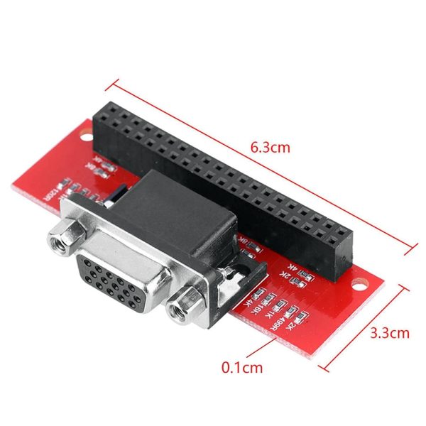 Adaptador VGA VGA666 Gert compatible Raspberry Pi 640x480 a 1980x1024 60fps