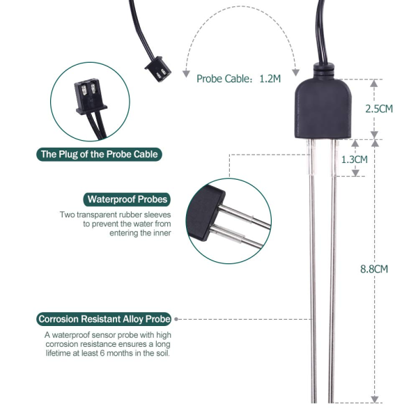 MODULO SENSOR DE HUMEDAD DE SUELO HD-38 HIGROMETRO ANTICORROSIVO - Imagen 2
