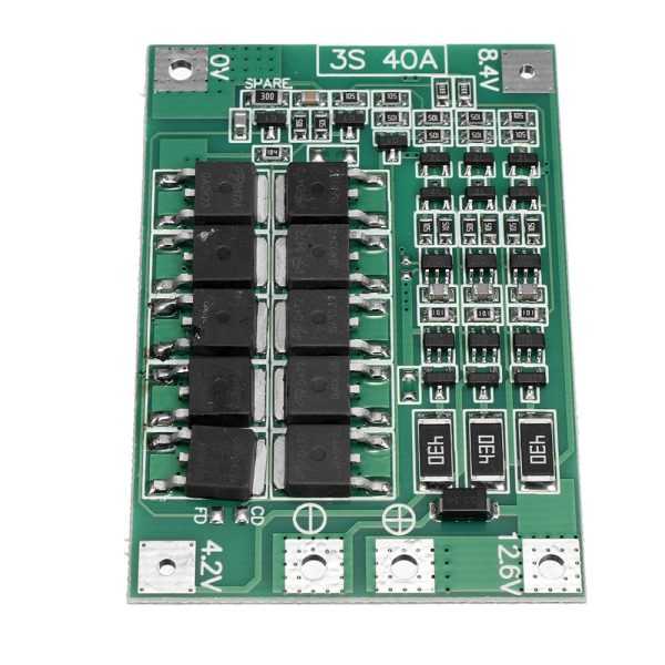 BMS 3s 40A (Enhanced) Modulo proteccion bateria litio 18650 12.6V - Imagen 4
