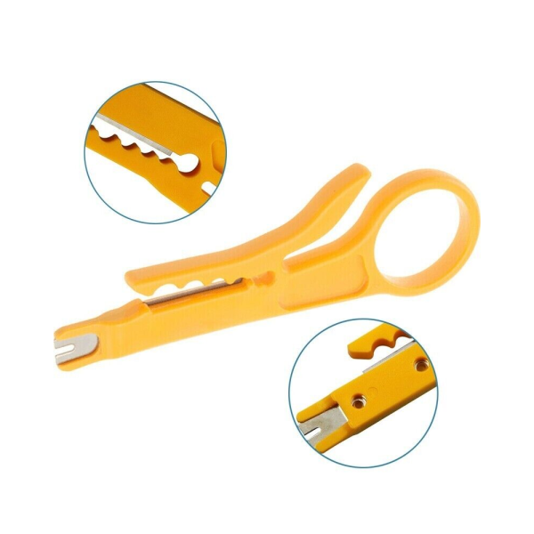 Cutter Herramienta IDC Mini alicate pelacables para cable bolsillo UTP - Imagen 2