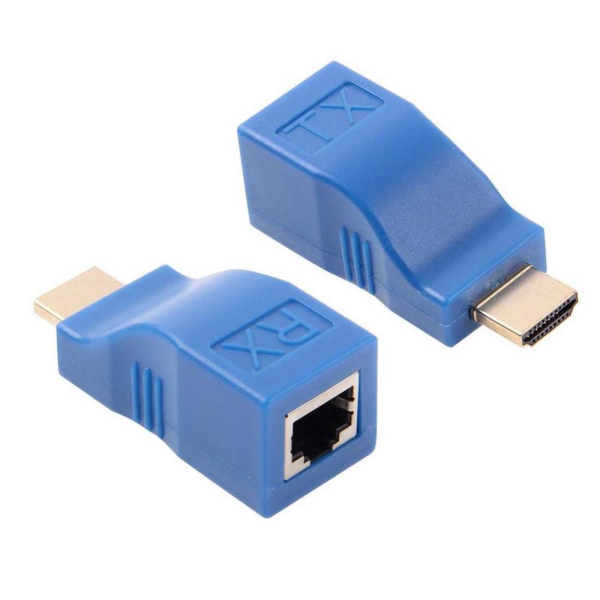Extensor transmisor HDMI RX TX 1080P HD hasta 30 Metros Cable Red UTP/Cat 6 RJ45 - Imagen 4