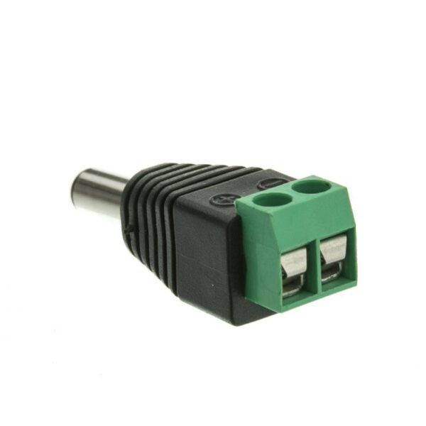 2x Adaptador DC Jack Macho 5,5 x 2,1 alimentacion aereo tira led strip CCTV - Imagen 6