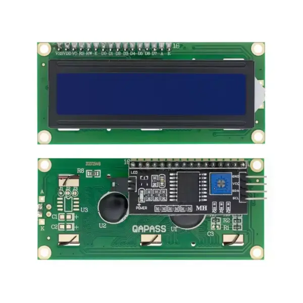 Display LCD 1602 Azul con Módulo I2C compatible con Arduino y Raspberry Pi