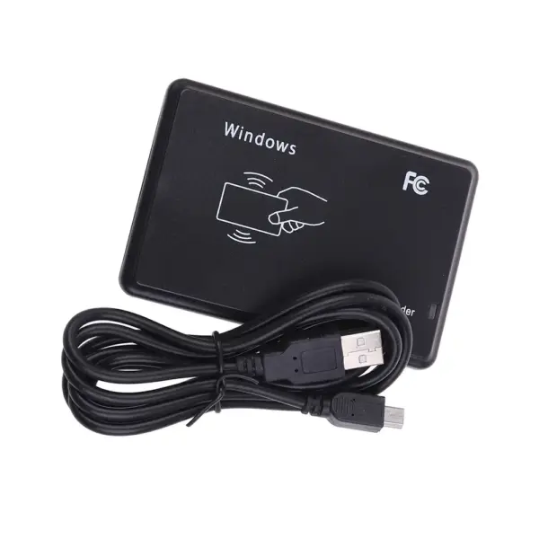 Lector RFID 125 kHz USB con Tarjeta y Llavero Tag