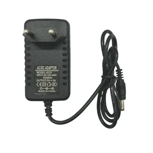 Fuente de Alimentación 5V 3A con Conector DC Jack 5.5x2.1mm
