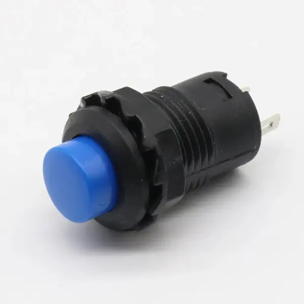 Interruptor Redondo Azul ON/OFF 12mm para Panel 3A 250V