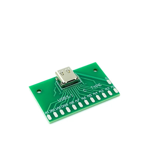 Placa Adaptadora Breakout USB-C Hembra a DIP 2.54mm